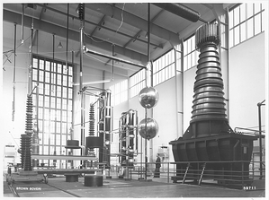 Das Hochspannungslabor von innen